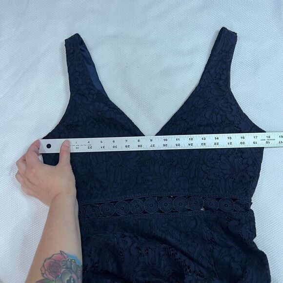 Bardot Fiona Trumpet Dress Navy Blue Women’s Sz‎ 8 - Picture 2 of 9